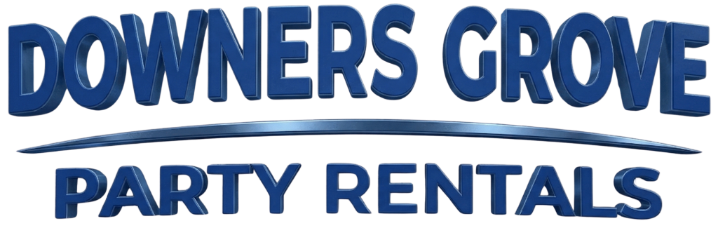Downers Grove Party Rentals footer logo — powered by The DAM Lab and Jump Guy Party Rentals