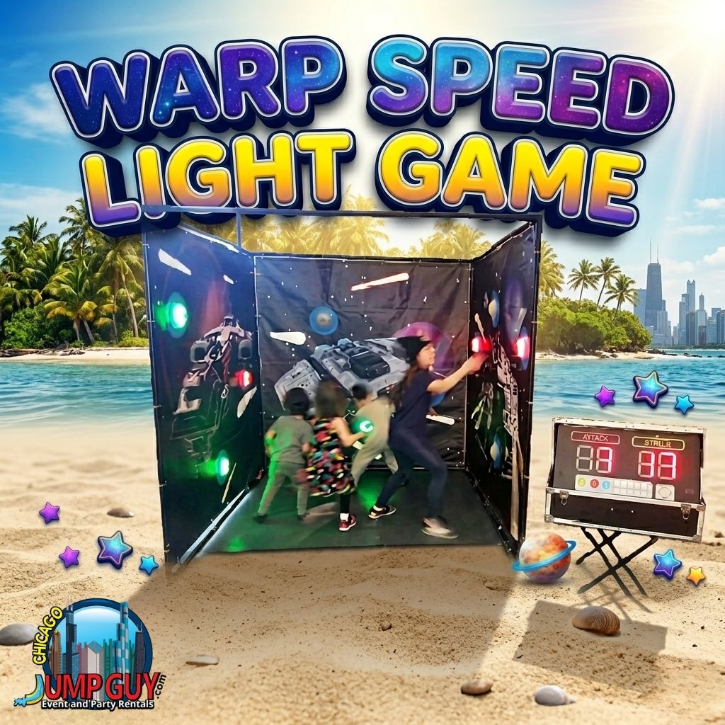 Warp Speed Light Game interactive LED rental for Downers Grove IL District 58 school carnivals and park district family nights in 60515